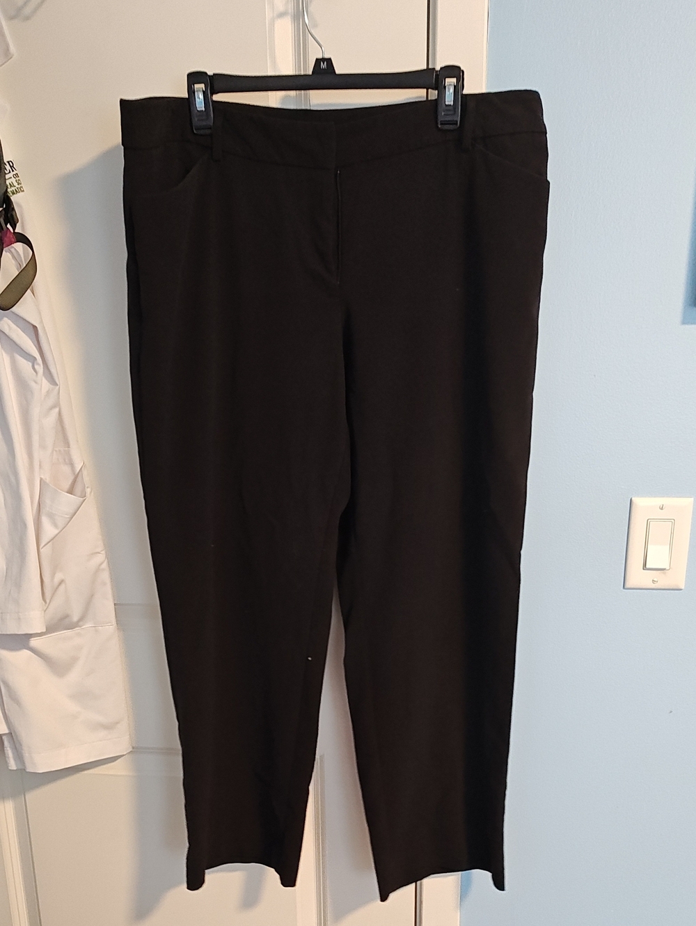 Fashion Bug Black Straight-Leg Pull-On Pants